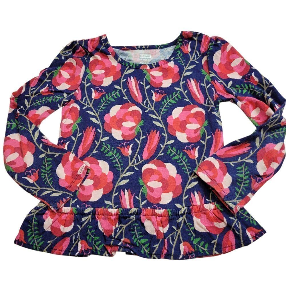 Old Navy floral blouse 5T